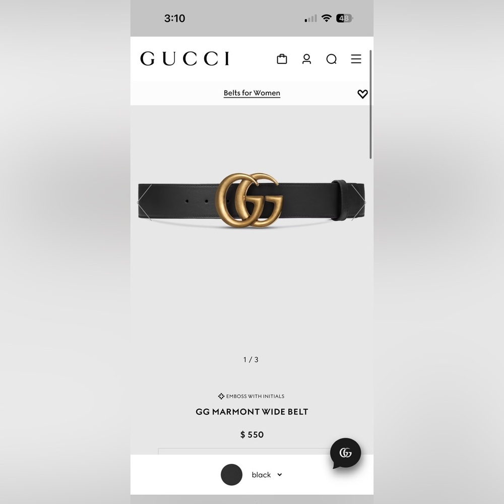 Gucci belt